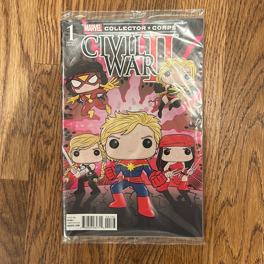 Funko Marvel Civil War 2 comic book
